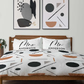 Moderne typografie elegant script mrs gift kussensloop