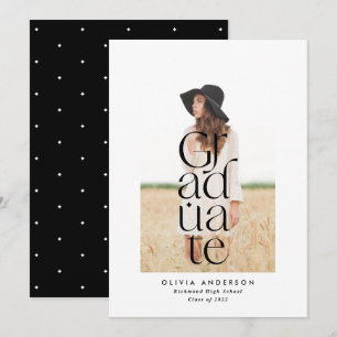 Moderne typografie elegant, stijlvol, gedurfd foto aankondiging