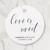 Moderne typografie Elegante bruiloft Bedankjes Labels (Voorkant)