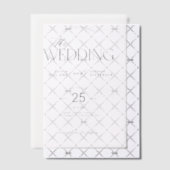 Moderne typografie elegante bruiloft overlay vellum uitnodigingen (Offset (Uitnodiging))