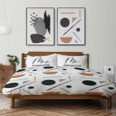 Moderne typografie elegante script mr gift kussen kussensloop