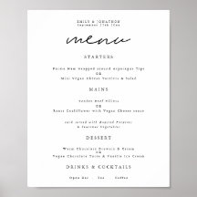 Moderne typografie elk kleur script trouwmenu