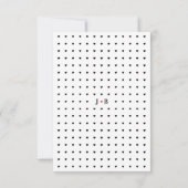 Moderne typografie en harthuwelijk RSVP-Kaart invo RSVP Kaartje (Achterkant)