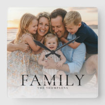Moderne typografie familienaam aandenken foto cade