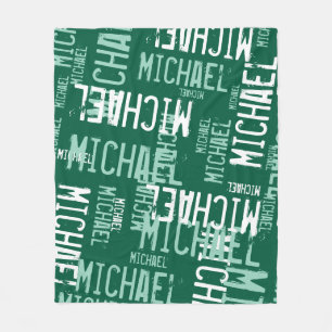 Moderne typografie fleece deken