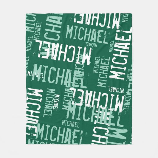 Moderne typografie fleece deken (Voorkant)