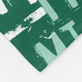 Moderne typografie fleece deken (Hoek)