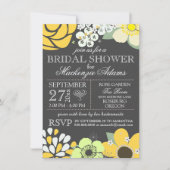 Moderne Typografie Floral Vrijgezellenfeest Grijs  Kaart (Voorkant)