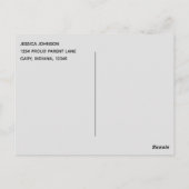 Moderne typografie foto 2025 afstudeer bedankje briefkaart (Achterkant)