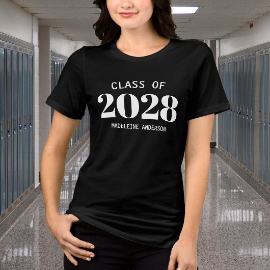 Moderne typografie foto afstudeerfeest Tri-Blend shirt
