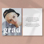 Moderne Typografie Foto Afstuderen Aankondiging