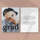 Moderne Typografie Foto Afstuderen Aankondiging