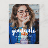 Moderne typografie Foto afstuderen Briefkaart (Voorkant)