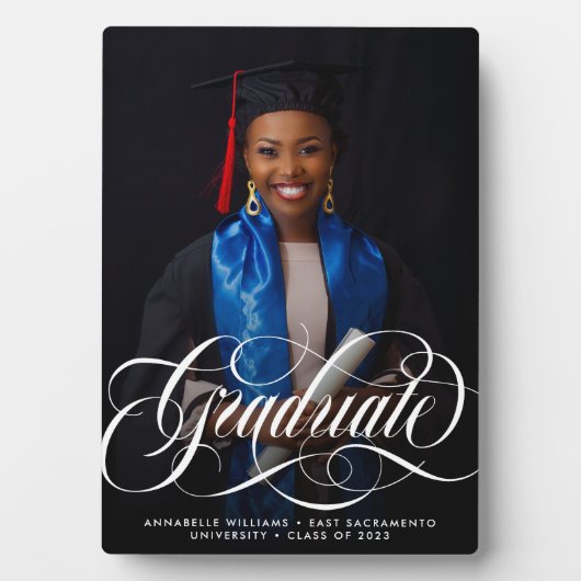 Moderne Typografie Foto Afstuderen Fotoplaat (voorkant)