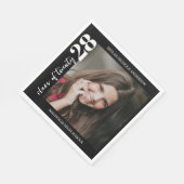 Moderne Typografie Foto Afstuderen Servet (Hoek)