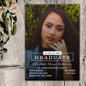 Moderne Typografie Foto Afstuderen | wit Kaart