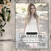 Moderne Typografie Foto Afstuderen | Zwart Kaart