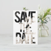 MODERNE TYPOGRAFIE FOTO BEWAAR DE DATUM KAART (Staand voorkant)