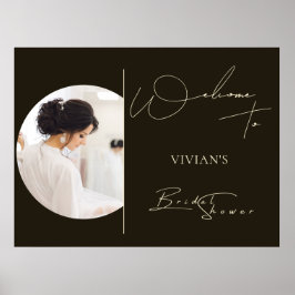 Moderne Typografie Foto Digitaal Welkom Poster