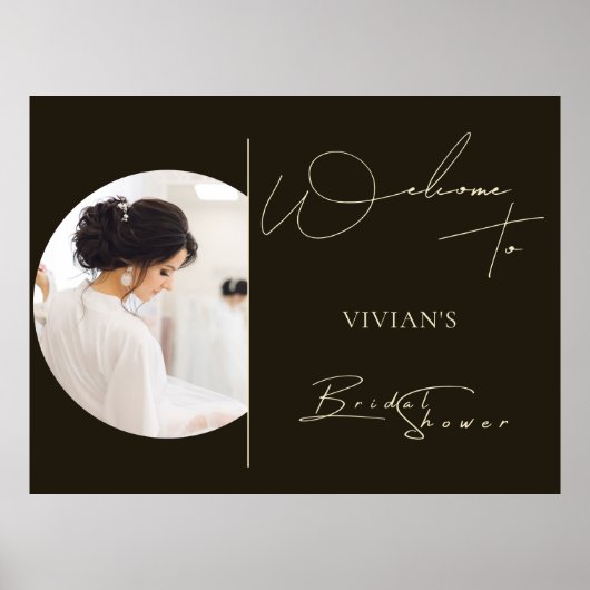 Moderne Typografie Foto Digitaal Welkom Poster (Voorkant)