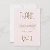 Moderne Typografie Foto Graduation Party Uitnodige Bedankkaart (Voorkant)