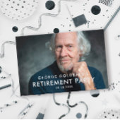 Moderne Typografie Foto Retirement Party Gastenboek
