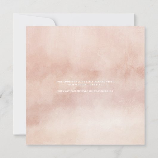 Moderne Typografie Foto Wedding Kaart (Achterkant)