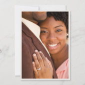 Moderne Typografie Foto Wedding Save The Date (Achterkant)