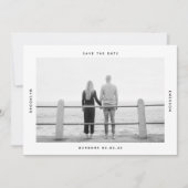 Moderne Typografie Foto Wedding Save The Date (Voorkant)