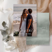 Moderne Typografie Foto Wedding Save The Date