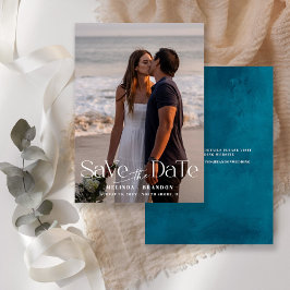 Moderne Typografie Foto Wedding Save The Date