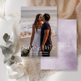 Moderne Typografie Foto Wedding Save The Date