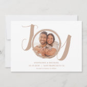 Moderne Typografie Foto Wedding Save The Date (Voorkant)