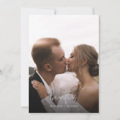 Moderne Typografie Fotobudget QR Code Weddenschap Kaart (Achterkant)