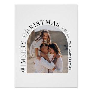 Moderne typografie fotocollage Kerstmis Perfect Poster