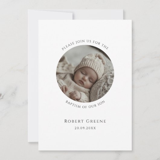 Moderne typografie Fotodoop Kaart (Voorkant)