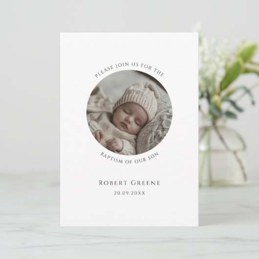 Moderne typografie Fotodoop Kaart (Staand voorkant)