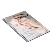 Moderne typografie Fotografie Memorial Guest Notitieboek (Rechterzijde)