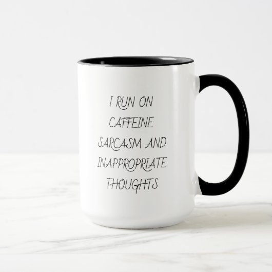Moderne typografie Funny Coffee Liefhebber Mok (Rechts)