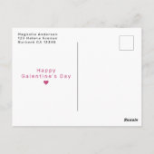 Moderne Typografie Galentine's Day Briefkaart (Achterkant)