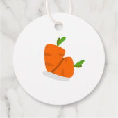 Moderne typografie gedupeerde rode wortelen jar La Bedankjes Labels (Achterkant)