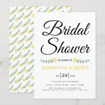 Moderne typografie gele vrijgezellenfeest bruiloft