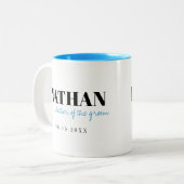 Moderne typografie, gepersonaliseerd vader van de tweekleurige koffiemok (Voorkant links)