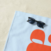 Moderne typografie gepersonaliseerde naam blauw or strandlaken (In situ)