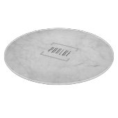 Moderne typografie gepersonaliseerde naam grijs ma snijplank (Hoek)