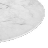 Moderne typografie gepersonaliseerde naam grijs ma snijplank (Hoek)