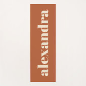 Moderne typografie Gepersonaliseerde naam | Roest Yogamat (Voorkant)