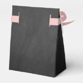 Moderne typografie Geslacht maakt feest! Baby Show Bedankdoosjes (Achterkant)