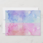 Moderne typografie Geslacht maakt feest! Baby Show Kaart (Achterkant)