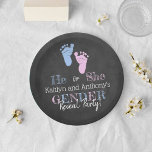 Moderne typografie Geslacht maakt feest! Baby Show Papieren Bordje<br><div class="desc">Geniet in stijl met dit stijlvolle en zeer trendy geslacht dat baby shower party paper borden onthult. Dit ontwerp is gemakkelijk te personaliseren met uw speciale gebeurtenisformulering en uw gasten zullen enthousiast zijn wanneer zij deze geweldige papieren borden zien.</div>